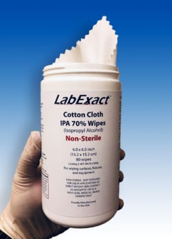 IW Tremont&nbsp;LabExact&trade; 70% IPA Cotton Cloth Wipes