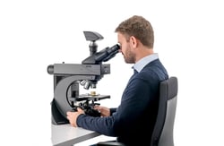 Leica Microsystems Visoria M Materials Microscope with Flexacam c5 for Inspection and Measurement of Fine Details and Surface Structures