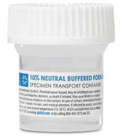 StatLab&nbsp;Custom Pre-fill Buffered Formalin for Dermpath