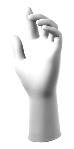 SW&trade; Sustainability Solutions&nbsp;PowerChem&trade; PC-12WT1000 White 6.2 mil Sustainable Nitrile Cleanroom Gloves