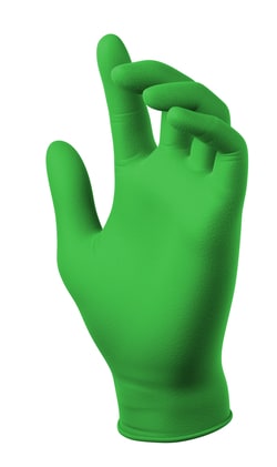 SW&trade; Sustainability Solutions&nbsp;PowerForm&trade; PF-95LG Light Green 5.5 mil Nitrile Exam Gloves - 100 ct