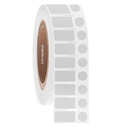 GA International White Rectangle and Circle Removable Deep-Freeze Labels