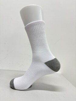 Fisherbrand Crew Socks, Engineered for Comfort With Cushioned Heel and Toe Support White | Buy Online | Fisher Scientific