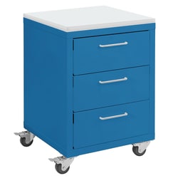 Fisherbrand Industrial Storage Cabinets - Cleanroom Laminate Top, Square Cut Edge, with Glides 3 Drawers, 8 in. H | Buy Online | Fisherbrand&trade; | Fisher Scientific