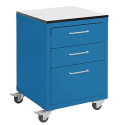 Fisherbrand Industrial Storage Cabinets - 3/4 in. Thick White Phenolic Resin Top, Square Cut Edge, with Casters 3 Drawers: 6 in., 6 in., 12 in. H | Buy Online | Fisherbrand&trade; | Fisher Scientific