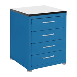Fisherbrand Industrial Storage Cabinets - 1 in. Thick White Phenolic Resin Top, Square Cut Edge, with Glides 4 Drawers, 6 in. H | Buy Online | Fisherbrand&trade; | Fisher Scientific