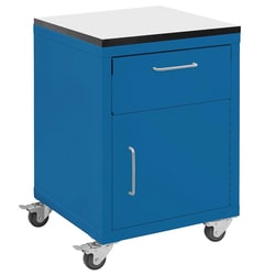 Fisherbrand&trade;&nbsp;Industrial Storage Cabinets - 1 in. Thick White Phenolic Resin Top, Square Cut Edge, with Casters