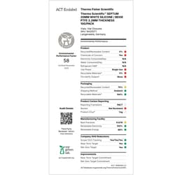 Thermo Scientific SureSTART HPLC and GC Vial Septa (Level 2) White, Beige | Buy Online | Thermo Scientific&trade; | Fisher Scientific