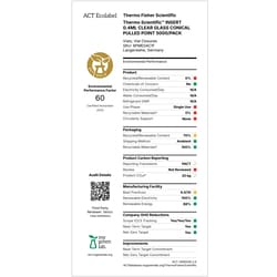 Thermo Scientific SureSTART Glass Inserts (Level 3) for 2 mL HPLC and GC Vials Conical with Pulled Point | Buy Online | Thermo Scientific&trade; | Fisher Scientific