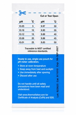 Thermo Scientific Sachets à usage individuel de tampon de pH Thermo Scientific Orion 10 x 15 ml | Buy Online | Thermo Scientific&trade; | Fisher Scientific