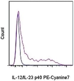 Invitrogen IL-12/IL-23 p40 Monoclonal Antibody (C17.8), PE-Cyanine7, eBioscience:Antibodies:Primary