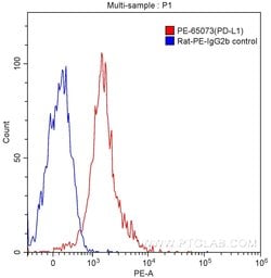 CD274 (PD-L1, B7-H1) Rat anti-Mouse, PE, Clone: 10F.9G2, Proteintech 100 &mu;g | Buy Online | Proteintech | Fisher Scientific