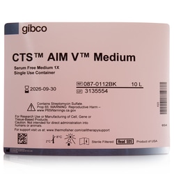 Gibco CTS AIM V SFM 10 L | Buy Online | Gibco&trade; | Fisher Scientific