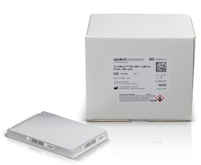 Applied Biosystems™ TrueMark™ PGx SNP + CNV 64 Panel, 384-well plate <img src=