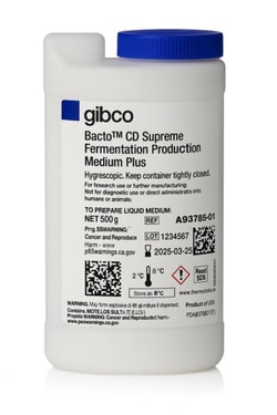 Gibco&trade;&nbsp;Bacto&trade; CD Supreme Fermentation Production Medium Plus